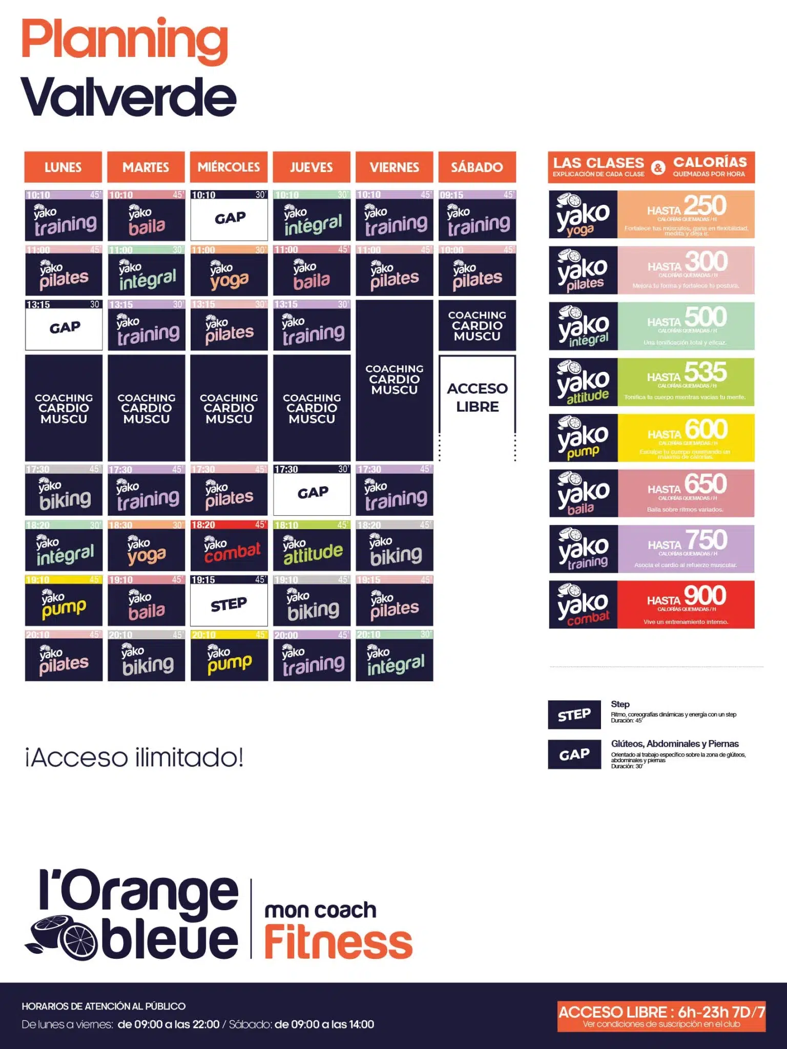 planning clases dirigidas gimnasio fuencarral 2026