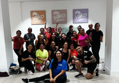 socios despues de una clase dirigida en nuestro gimnasio